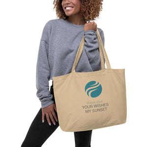 Large organic tote bag